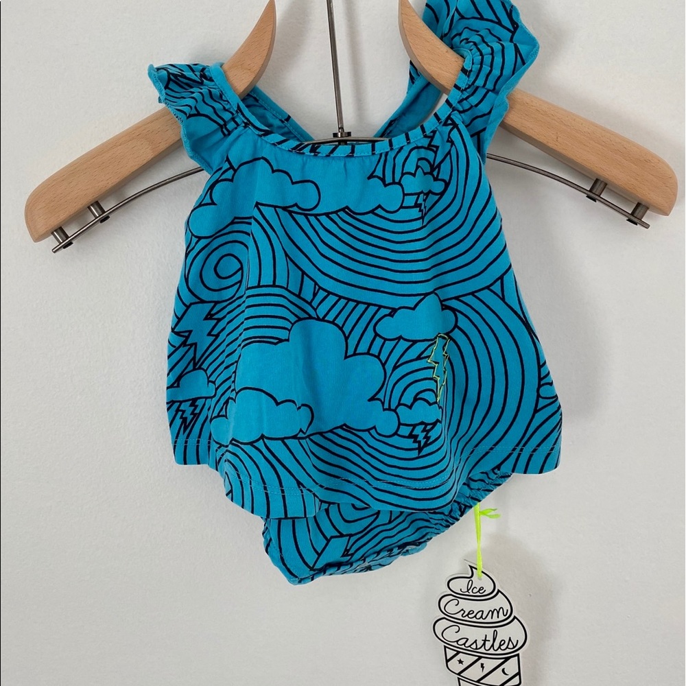 NEW* Bright Blue Onsie Dress 3-6 mo
